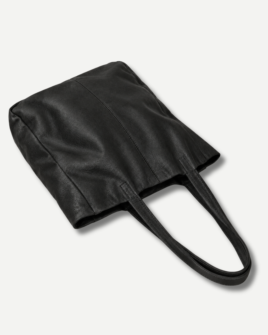 The Signature Leather Tote - Black
