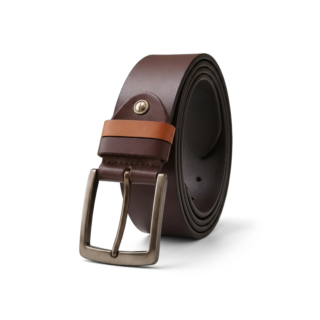 Classic Brown Leather Belt