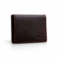 Dark brown flip wallet