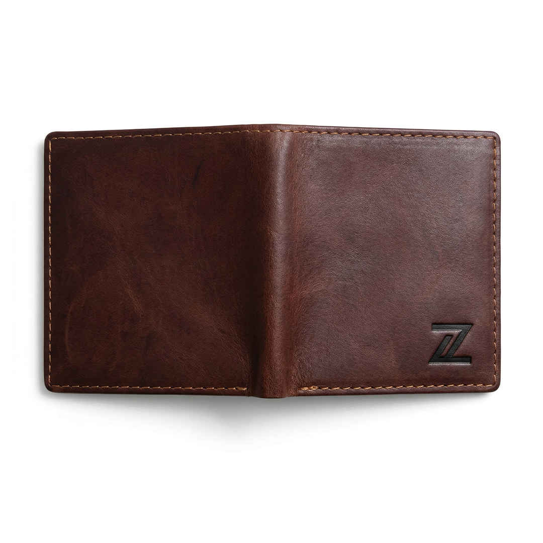 Tan brown Flip wallet