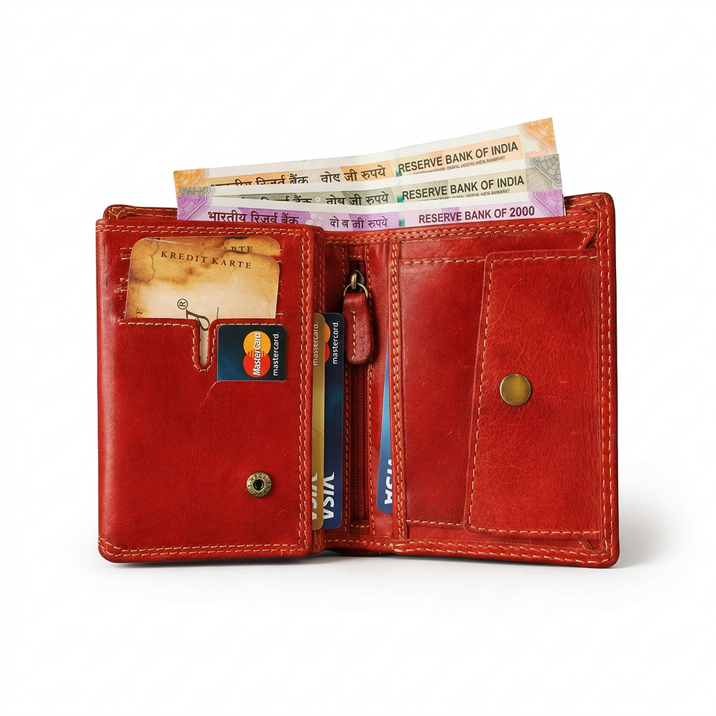 Vintage Red Horse Wallet
