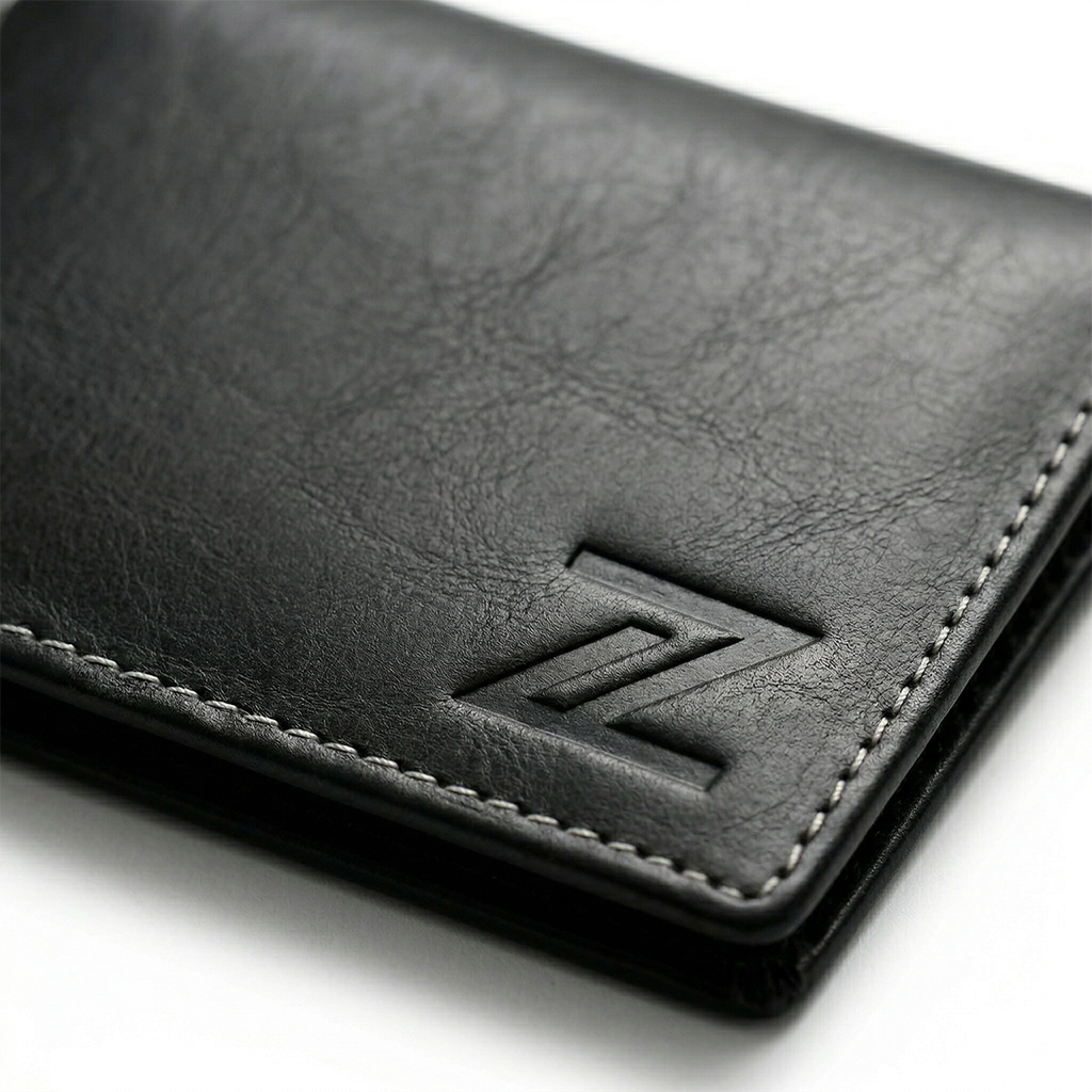 Black flip wallet