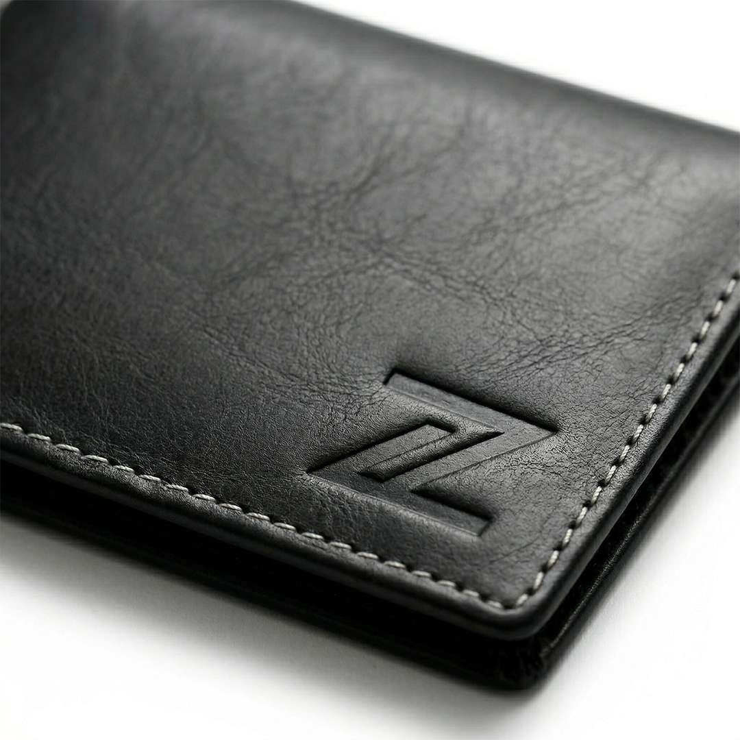 Black flip wallet