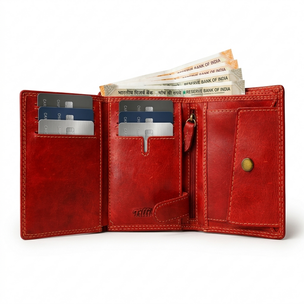 Vintage Red Horse Wallet