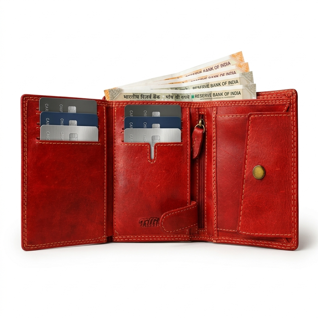 Vintage Red Horse Wallet