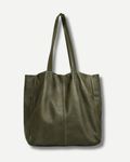 The Signature Leather Tote - Green