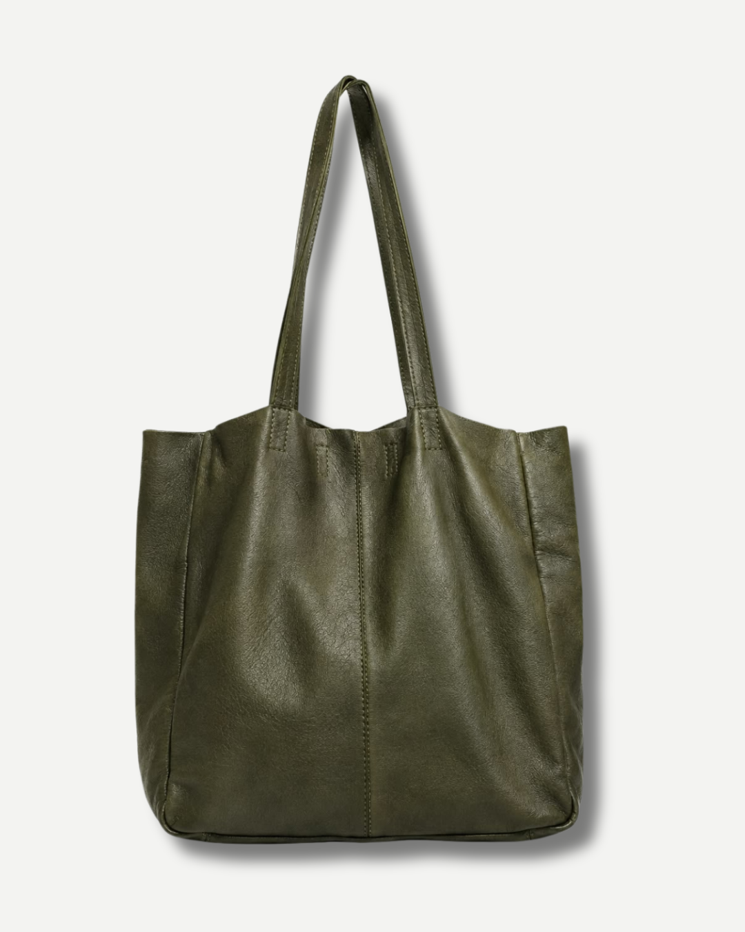 The Signature Leather Tote - Green
