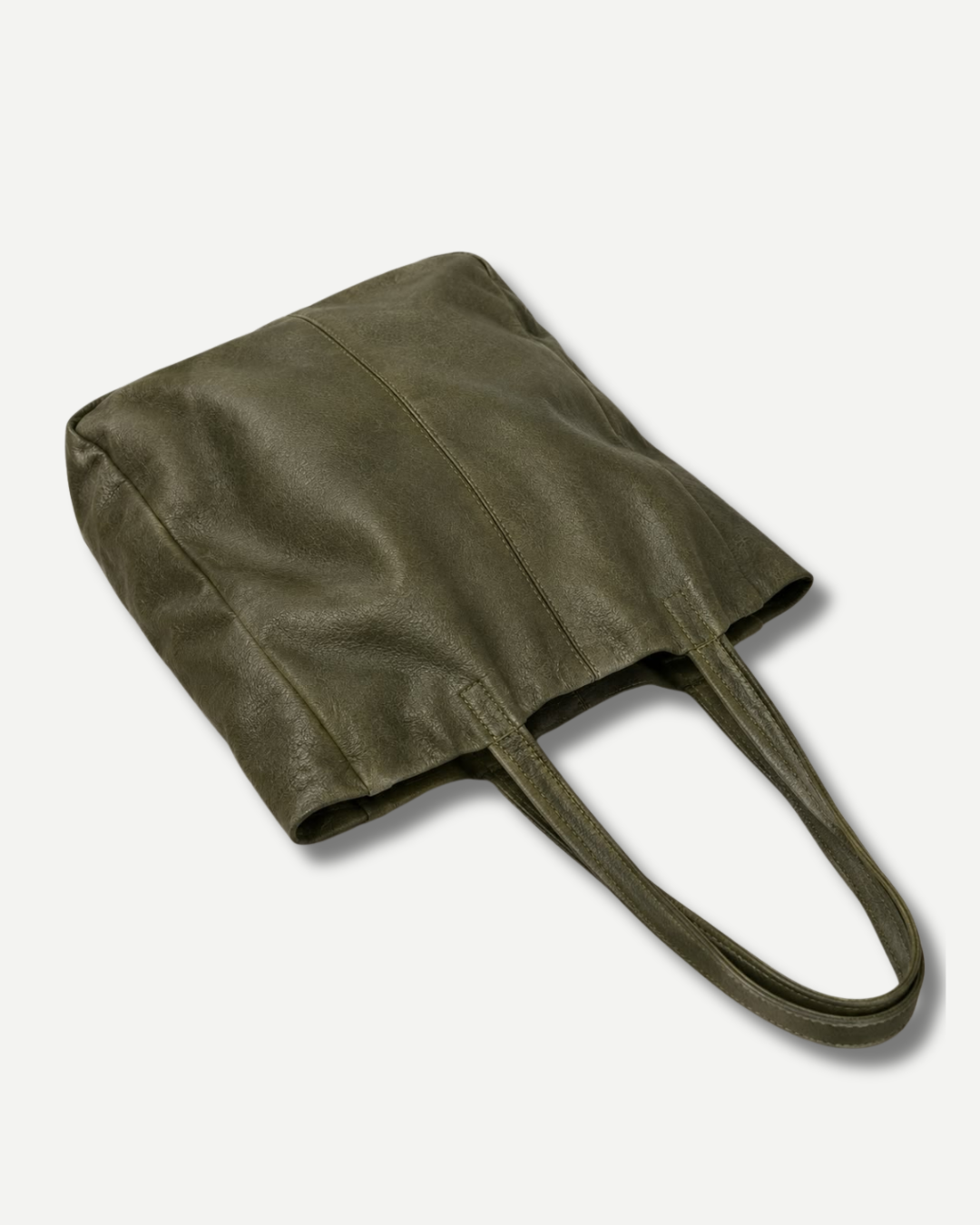 The Signature Leather Tote - Green