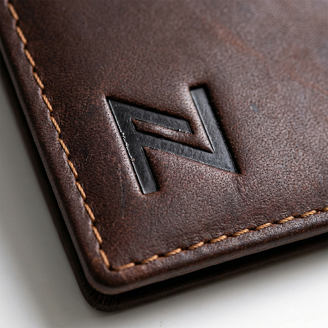 Tan brown Flip wallet