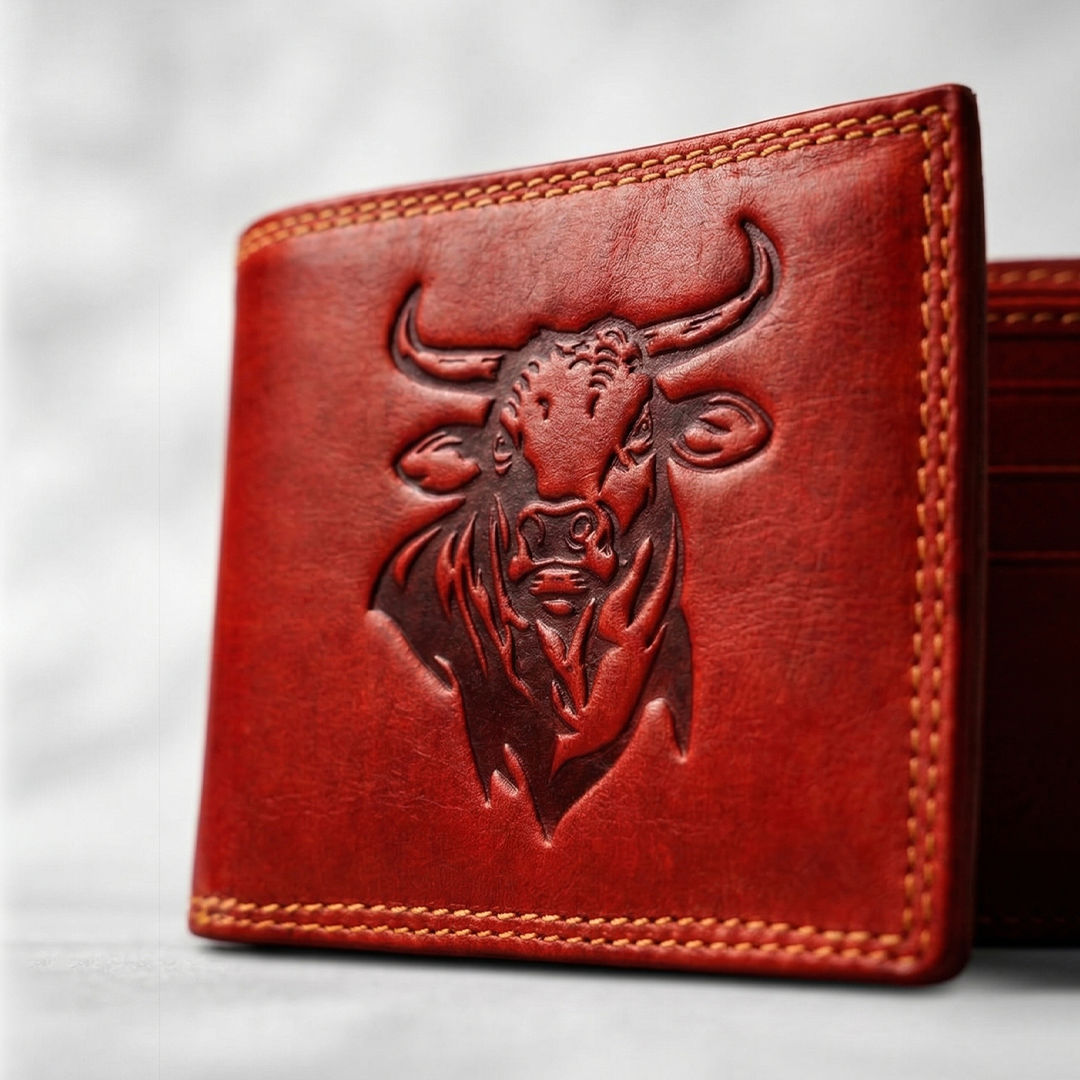 Vintage Bull Leather Wallet
