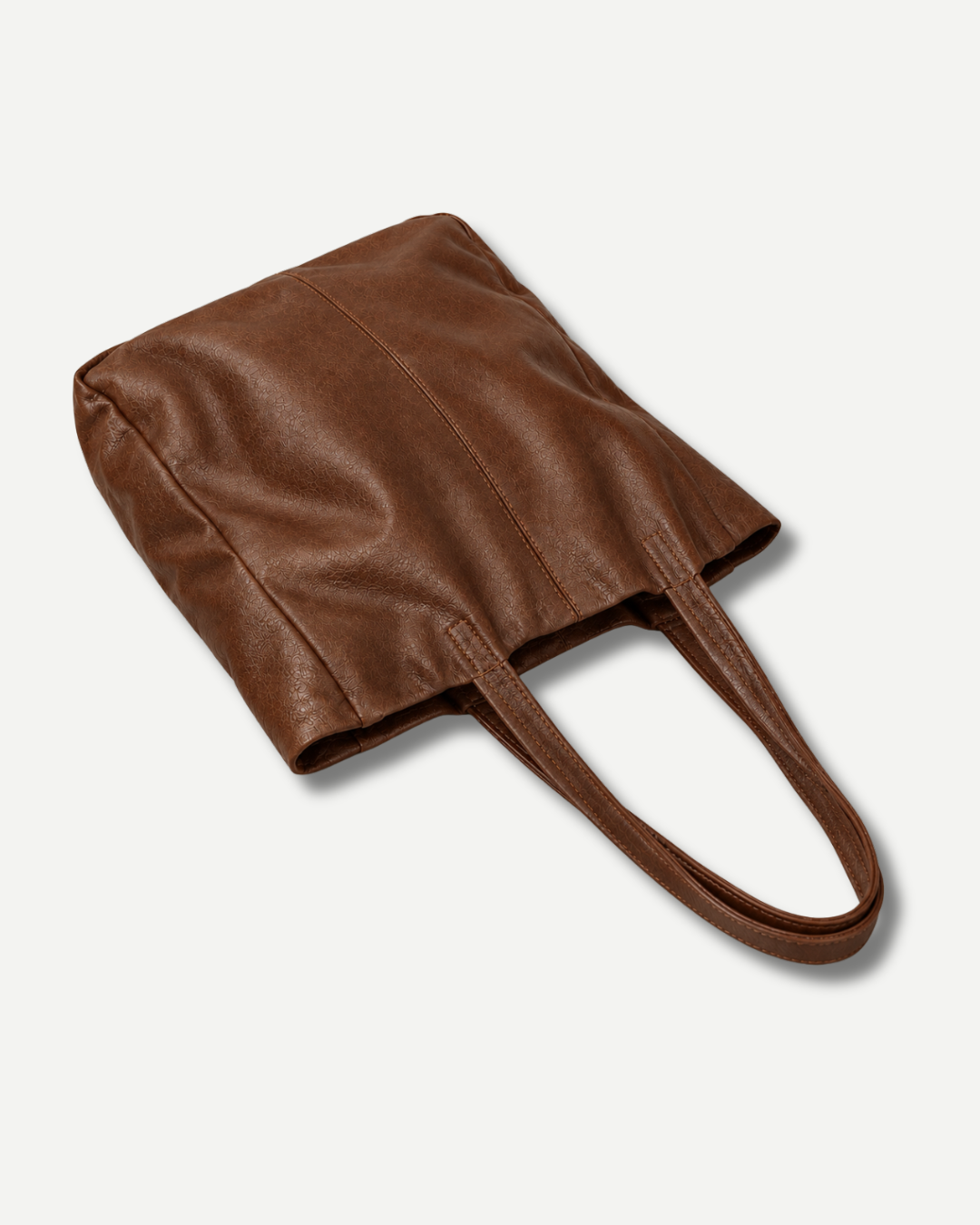The Signature Leather Tote - Tan