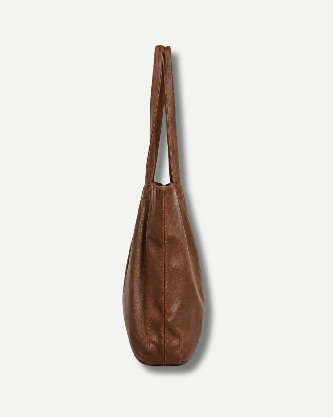 The Signature Leather Tote - Tan