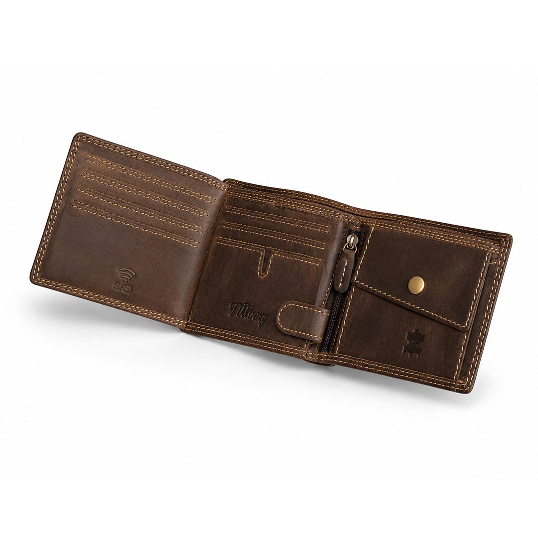 Vintage Bike Leather Wallet